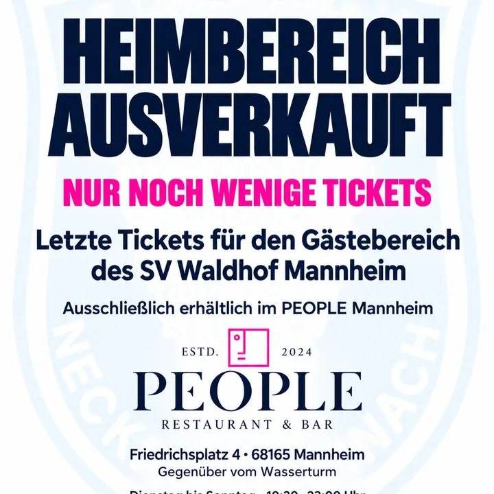 WOW! Wir sind überwältigt von eurem Interesse an diesem Spiel! 🙌🔥 Der Heimbereich war heute bereits nach nur zwei Stu…